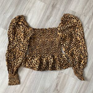 Leopard print top